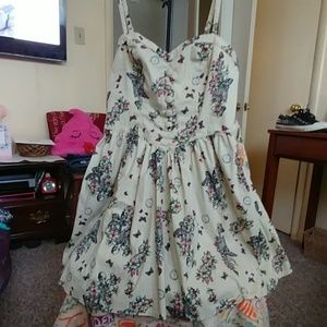 NWOT Large Hell Bunny Skull Dress